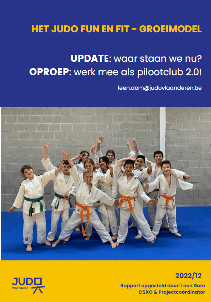 Het Judo Fun en Fit groeimodel van Judo Vlaanderen
