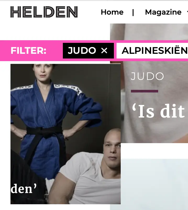 Archief verhalen uit HELDEN over judo onder andere