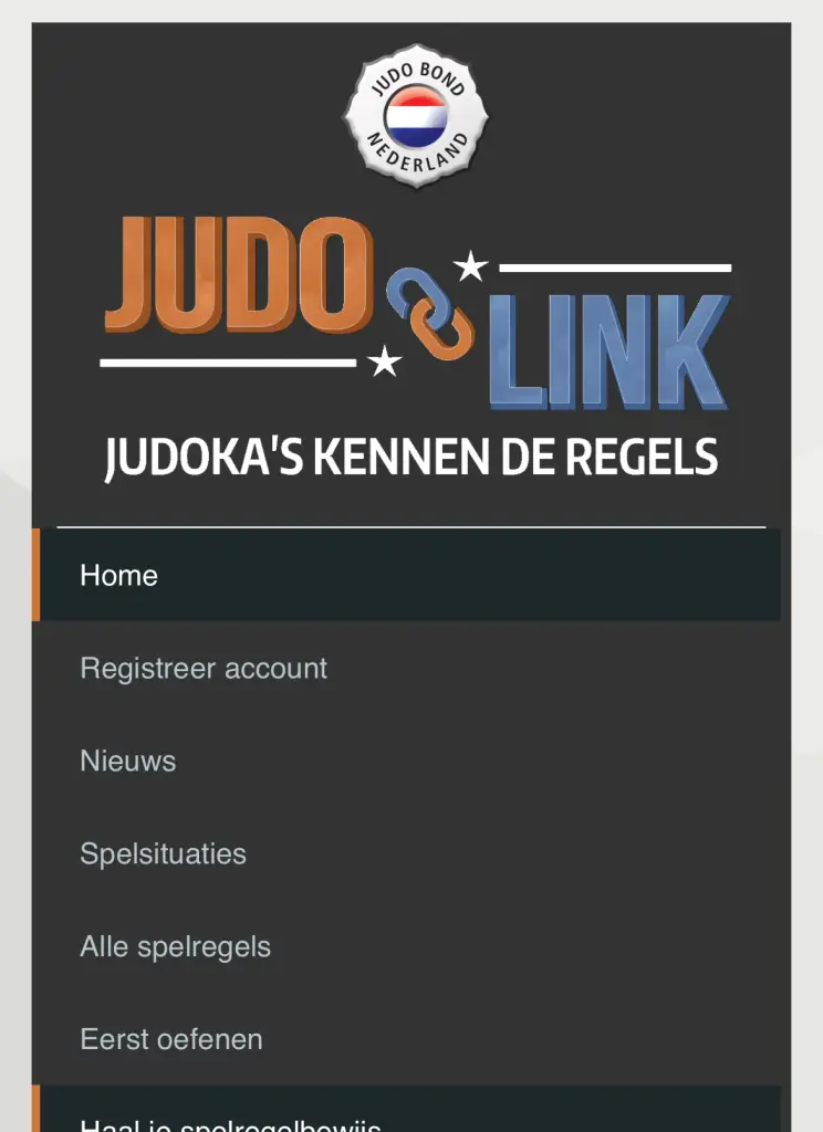 JBN Judolink Spelregel website